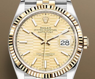 HoneyComb Gold Dial Rolex Datejust 36
