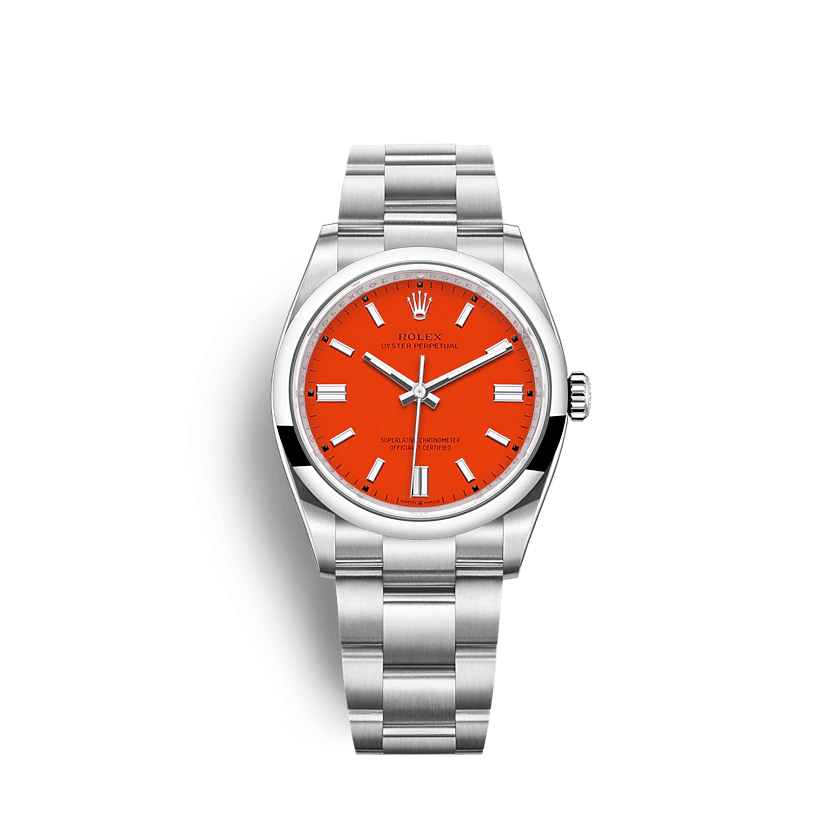 Rolex Oyster Perpetual 36mm Coral Dial 126000