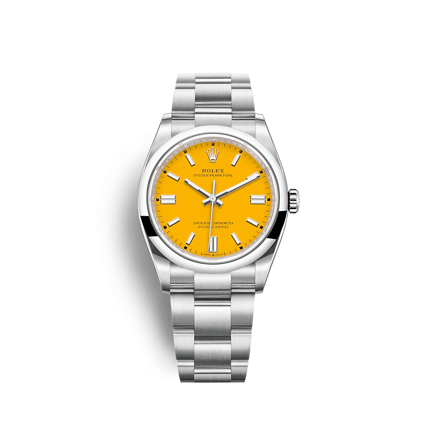 Rolex Oyster Perpetual 36mm Yellow Dial 126000