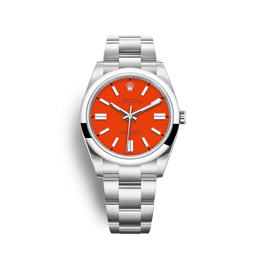 Rolex Oyster Perpetual 41mm Coral Dial 124300