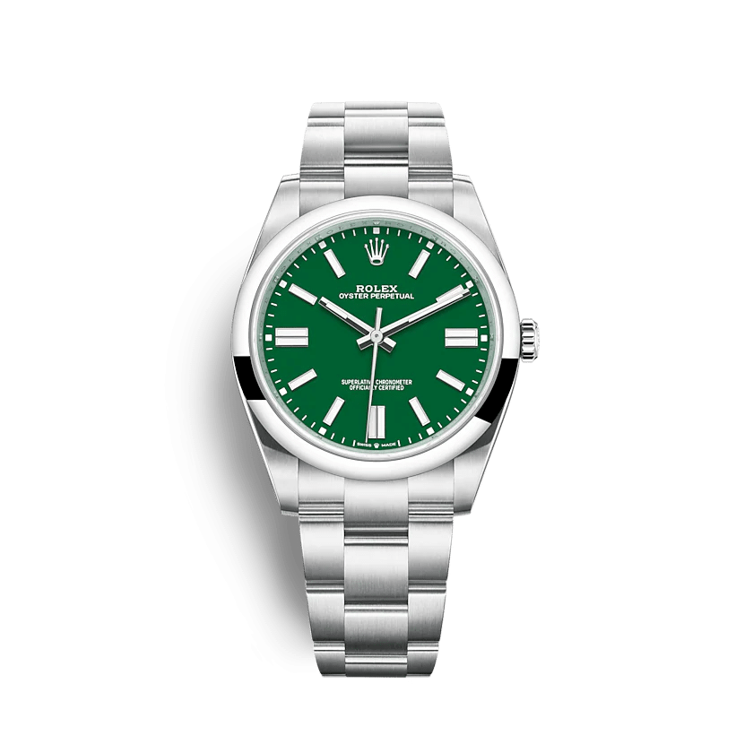 Rolex Oyster Perpetual 41mm Green Dial 124300