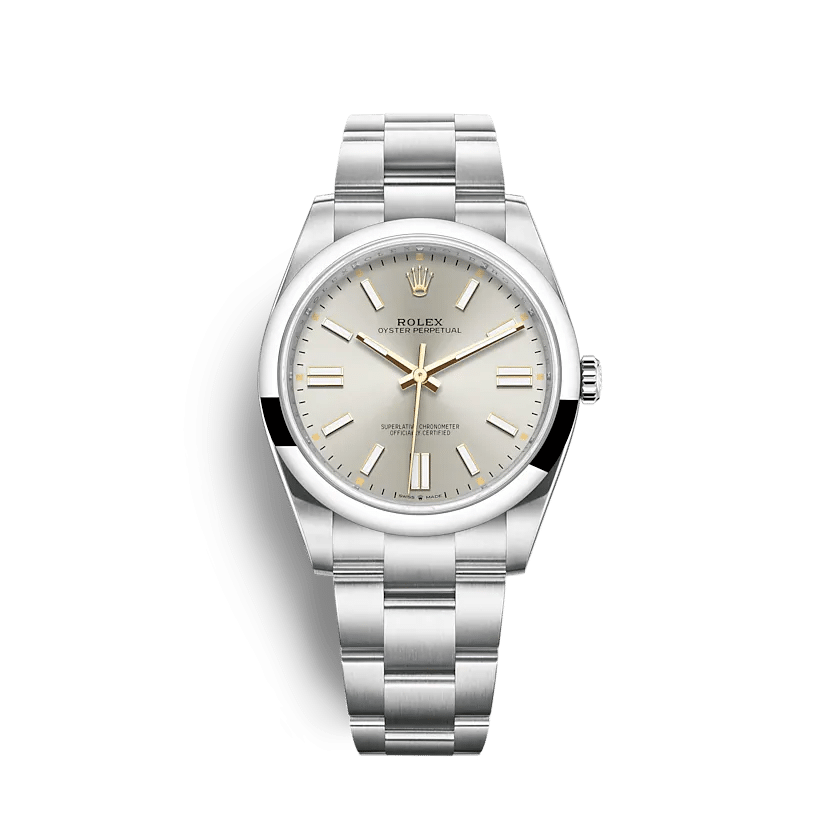 Rolex Oyster Perpetual 41mm Silver Dial 124300