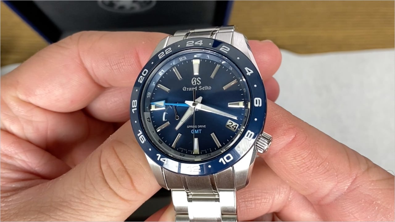 Grand Seiko SBGE255 GMT Review & Unboxing | Blue Dial & Blue Bezel | Grand  Seiko GMT - Wrist Advisor