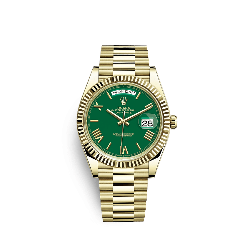 2022 Rolex Day Date 40 Green Dial 228238