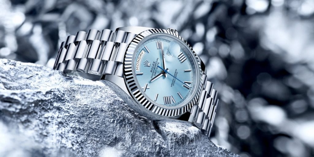 Rolex Day Date 40 Ice Blue Dial
