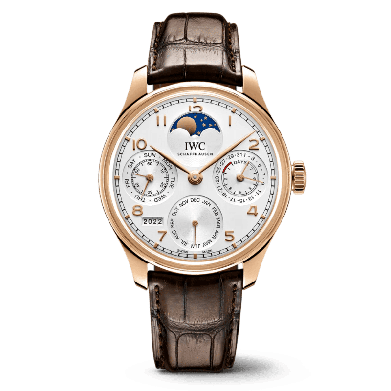 Mens Gold IWC Portugieser Perpetual Calendar IW503302