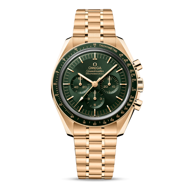 Mens Gold Omega Speedmaster Moonwatch 310.60.42.50.10.001