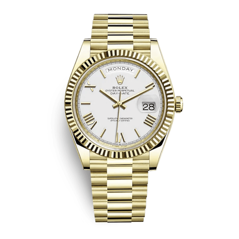 White gold watch mens hot sale