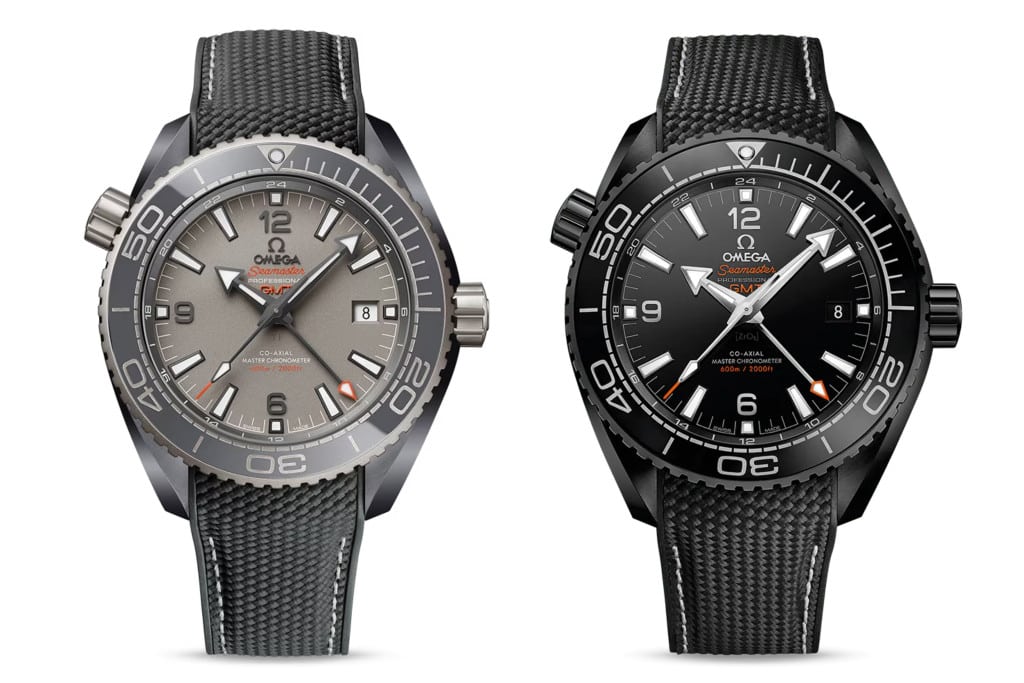 Omega Planet Ocean 600m GMT Comparison