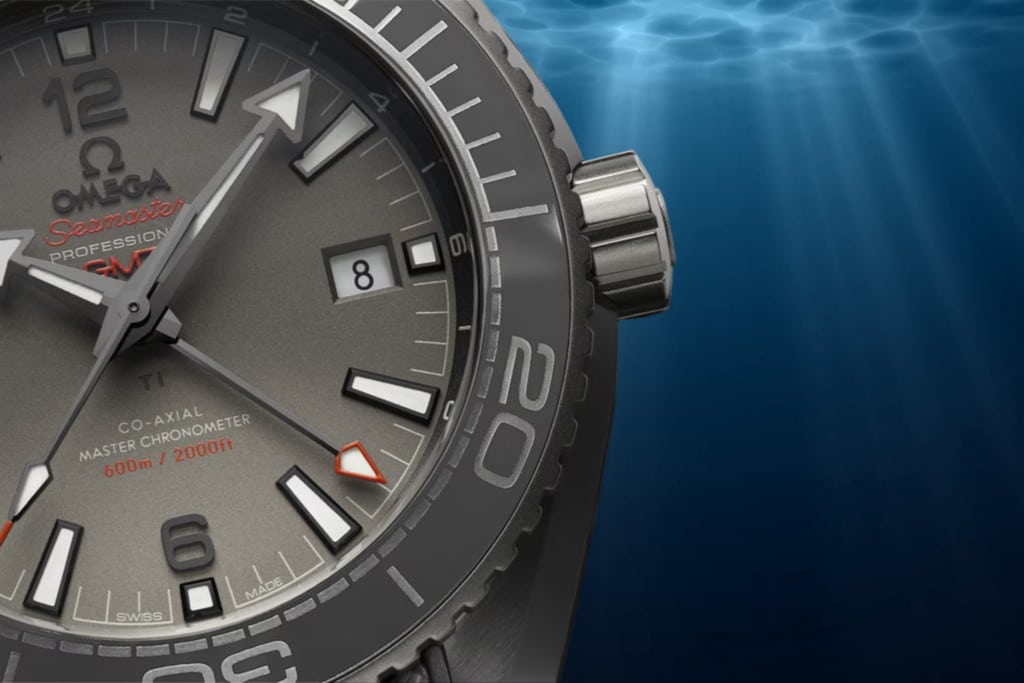 Titanium Omega Planet Ocean Dark Grey 600m