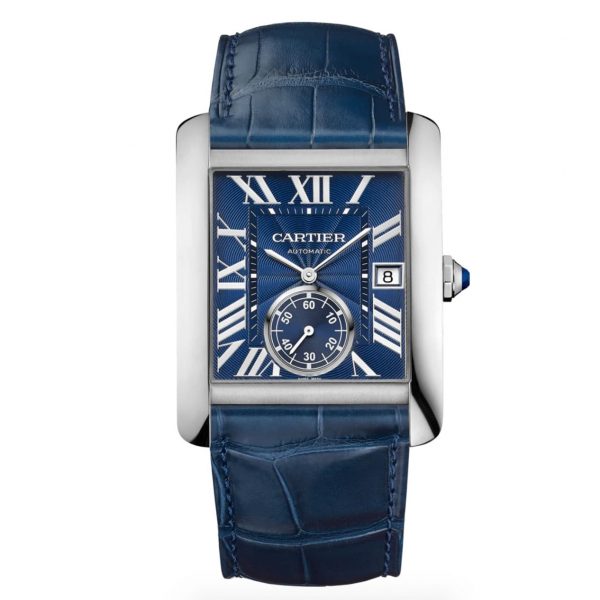 Cartier TANK MC WATCH STEEL, LEATHER